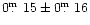 $0\mbox{$\,.\!\!\!^{\rm m}$ }15\pm0\mbox{$\,.\!\!\!^{\rm m}$ }16$