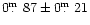 $0\mbox{$\,.\!\!\!^{\rm m}$ }87\pm0\mbox{$\,.\!\!\!^{\rm m}$ }21$