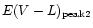 $E(V-L)_{\rm peak 2}$