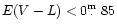 $E(V-L)<0\mbox{$\,.\!\!\!^{\rm m}$ }85$