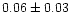 $0.06\pm0.03$