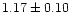 $1.17\pm0.10$