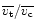 $\overline{v_{\rm t}}/\overline{v_{\rm c}}$