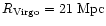 $R_{\rm Virgo}=21{\rm\ Mpc}$
