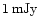 $1\hbox {\kern 0.20em mJy}$