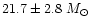 $21.7\pm2.8~M_{\odot}$