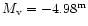 $M_{\rm v}=-4.98^{\rm m}$