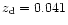 $z_{\rm d}=0.041$