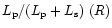 $L_{\rm p}/(L_{\rm p}+L_{\rm s})~(R)$