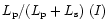 $L_{\rm p}/(L_{\rm p}+L_{\rm s})~(I)$