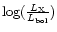 $\log(\frac{L_{\rm X}}{L_{\rm bol}})$