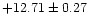 $+12.71\pm0.27$