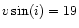$v\sin(i)=19$