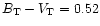 $B_{\rm T}-V_{\rm T}=0.52$