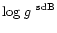 $\mbox{log $g$ }^{\rm sdB}$