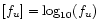 $[f_u]=\log_{10}(f_u)$