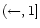 $({\leftarrow},1]$