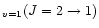 $_{v=1}(J=2\rightarrow 1)$