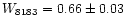 $W_{8183}=0.66\pm0.03$