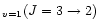 $_{v=1}(J=3\rightarrow2)$