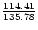 ${114.41\over 135.78}$
