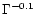 $\Gamma^{-0.1}$