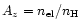 $A_z=n_{\rm el}/n_{\rm H}$