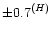 $\pm{0.7}^{(H)}$