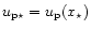 $u_{\rm p\star}= u_{\rm p}(x_{\star})$