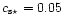 $c_{\rm s\star}= 0.05$