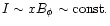 $I \sim xB_{\phi} \sim {\rm const.}$