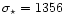 $\sigma_{\star}= 1356$