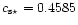$ c_{\rm s\star }= 0.4585$