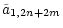 $\displaystyle \tilde{a}_{1,2n+2m}$