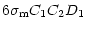 $\displaystyle 6 \sigma_{\rm m}C_1 C_2 D_1$