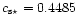 $ c_{\rm s\star }= 0.4485$