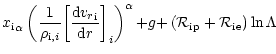 $\displaystyle {{x}_{{\rm i}}}_{\alpha}\left(\frac{1}{{\rho}_{{\rm i},i}}{\left[...
...pha}
{+}g {+}
\left({{\cal R}}_{\rm ip} + {{\cal R}}_{\rm ie} \right)\ln\Lambda$