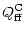 $\displaystyle Q_{{\rm ff}}^{\rm C}$