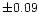$\pm 0.09$
