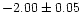 $-2.00\pm 0.05$