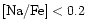 ${\rm [Na/Fe]}<0.2$