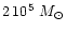 $2\,10^5~M_\odot$