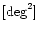 $[{\rm deg}^2]$