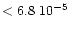 $< 6.8\ 10^{-5}$