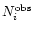 $N^{\rm obs}_i$