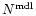 $N^{\rm mdl}$