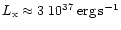 $L_{{\rm x}} \approx 3~10^{37}\:{\rm erg}\,{\rm s}^{-1}$