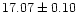 $17.07\pm0.10$