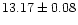 $13.17\pm0.08$