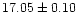 $17.05\pm0.10$